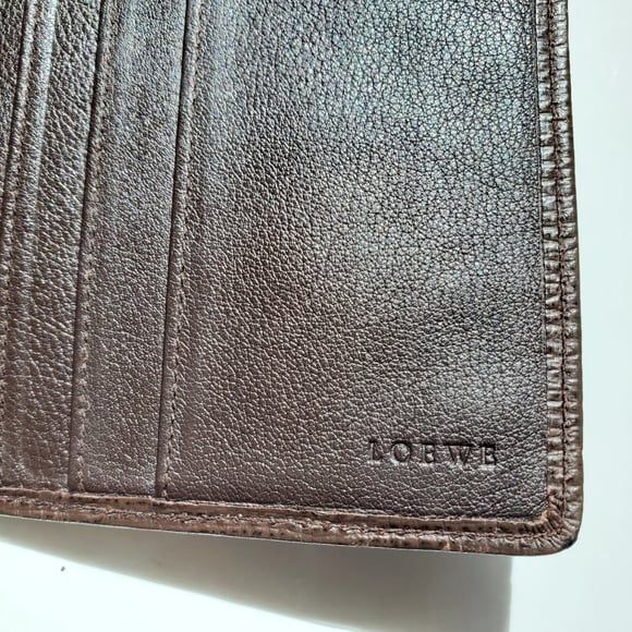 Loewe Wallet Long Slim Bifold Brown Calf Leather Soft Quiet Luxury Minimalist - Picture 2 of 12